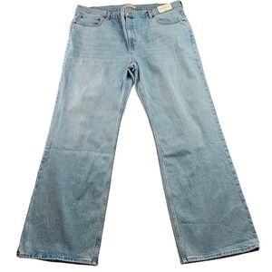 Abercrombie & Fitch 90s Relaxed Jeans Mens 35 Blue Denim High Rise Boho Wide leg